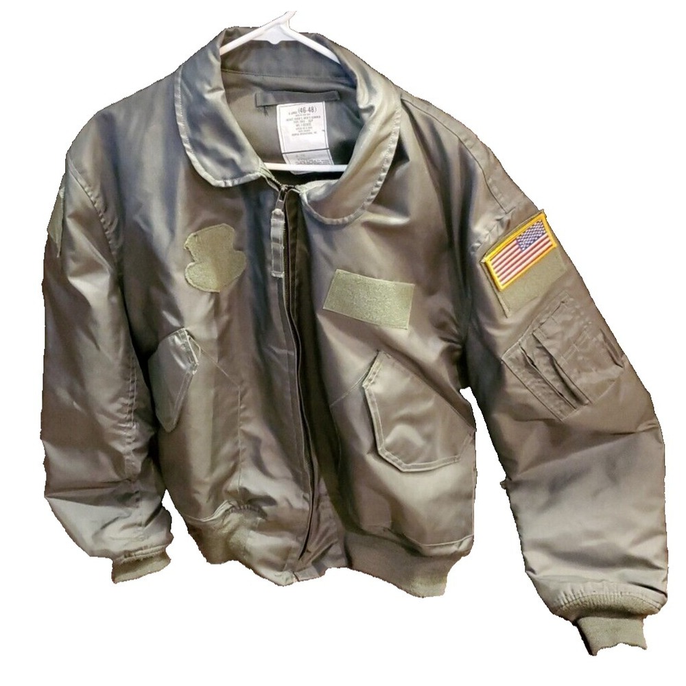 CWU-36/P Flyers Jacket Summer Bomber Pilot Flight XL 46-48 Aramid Military Flag